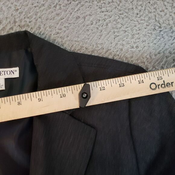 Pendleton Jacket‎ Womens 6 Black Sport Coat Blazer Suit Jacket One Button Wool - Picture 5 of 13